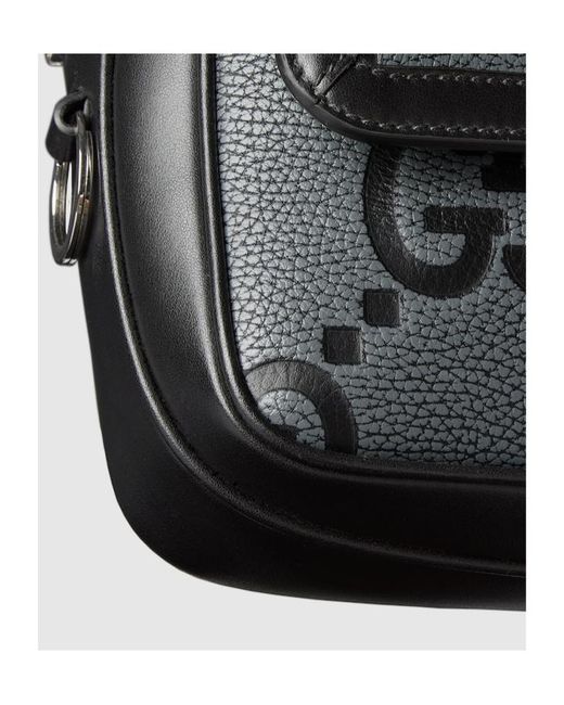 Gucci Black Gg Jumbo Small Crossbody Bag for men
