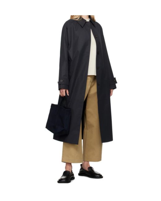 Studio Nicholson Blue Holin Single-Breasted Coat