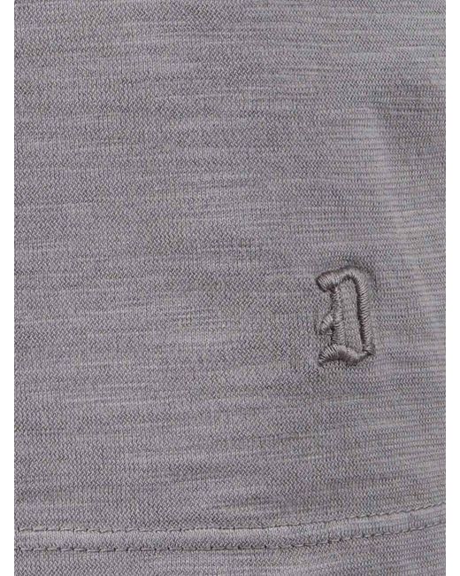 Dondup Gray Slim Jersey Polo Shirt for men