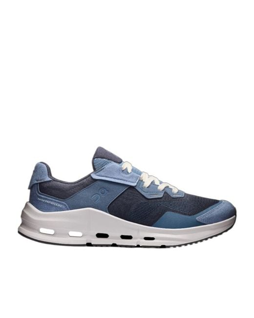 On Shoes Blue Cloudnova Rift Sneakers for men
