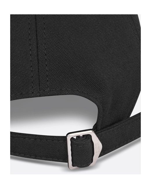 Dior Black Homme Logo-Embroidered Baseball Cap for men