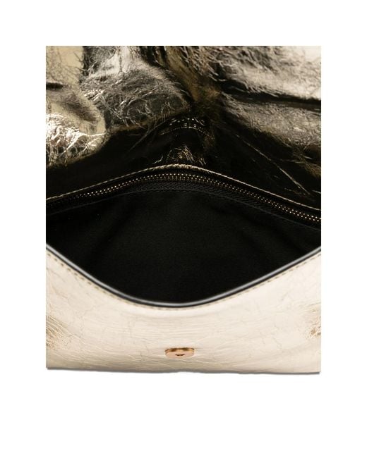 Pinko Natural Small Chain Flap Clutch Bag