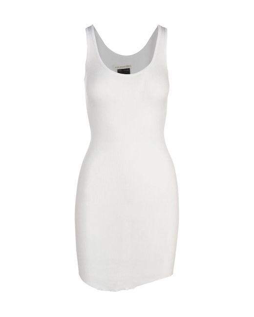 Isabel Marant White Solid Color Sleeveless Dress