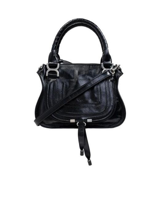 Chloé Black Chloé Marcie Zipped Small Tote Bag