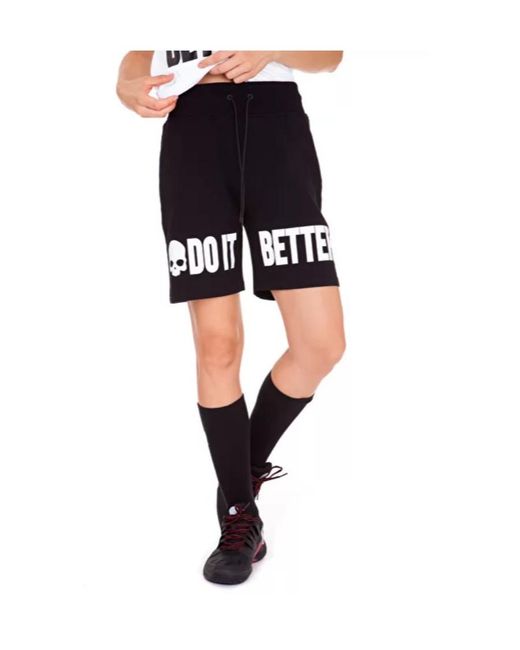 Hydrogen Black Logo Detail Shorts