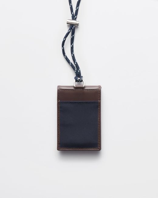 Prada Black Triangle-Logo Cardholder for men