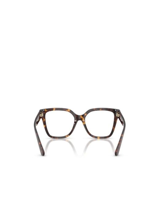 Burberry Metallic Eyewear Square Frame Glasses