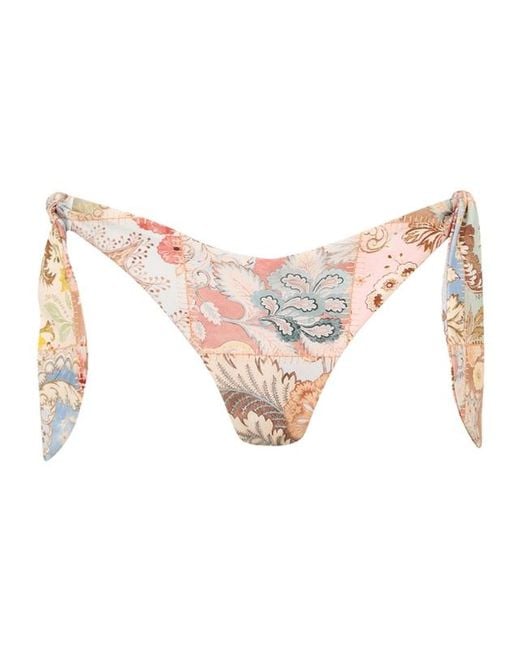 Zimmermann Pink Daylight Tie Bikini Bottoms