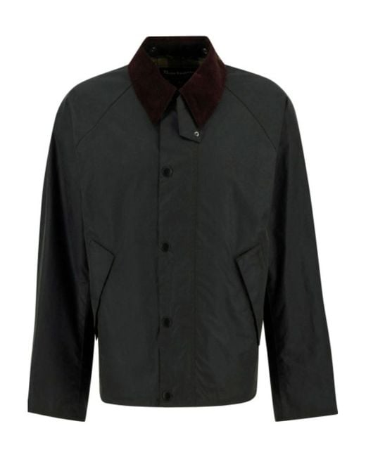 Barbour Modified Transport Waxed Jacket in Black for Men | Lyst Barbour Modified Transport Waxed Jacket in Black for Men | Lyst