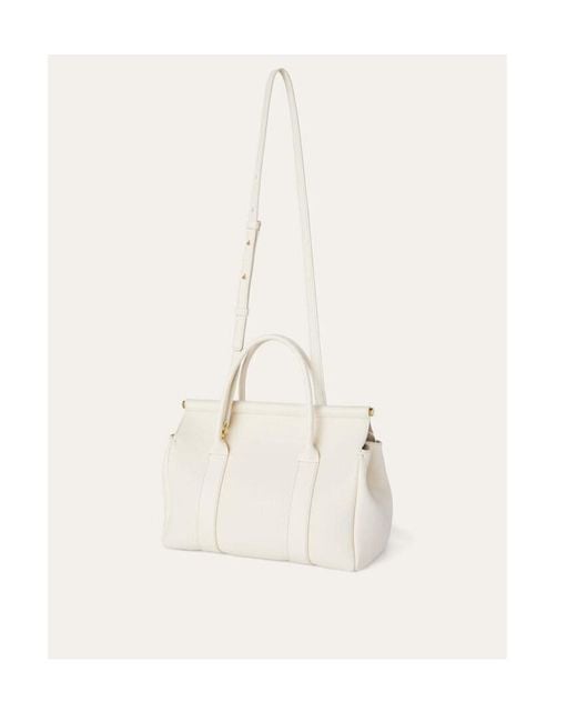 Loro Piana Natural Logo Handbag