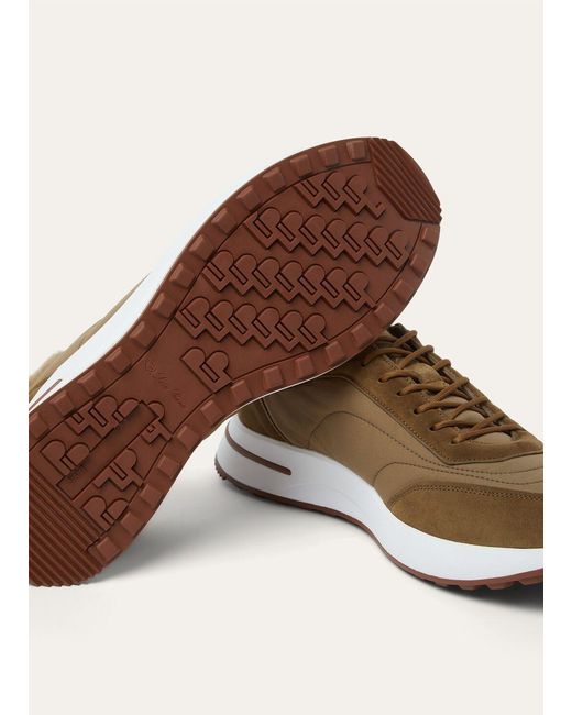 Loro Piana Brown Week-End Walk Sneakers for men