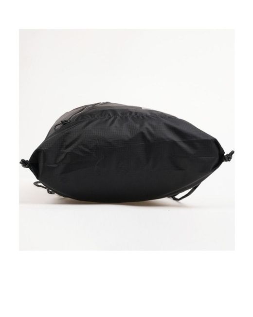 And Wander Black Drawstring Tote Bag for men
