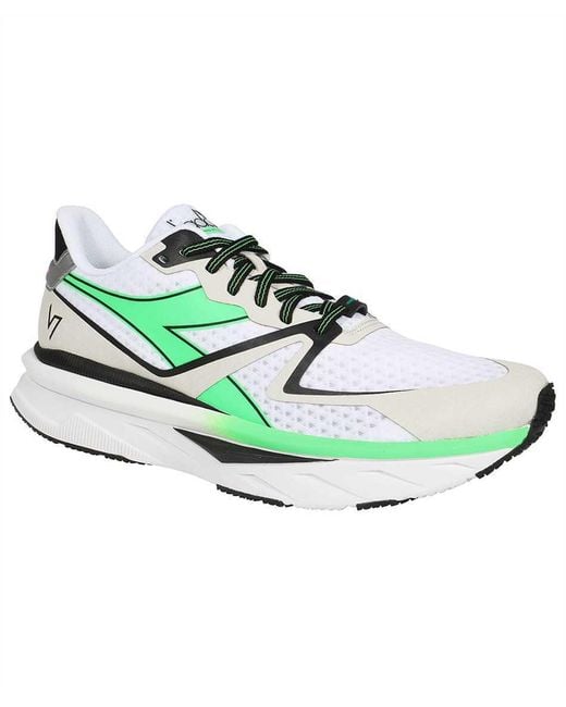 Diadora Green Logo Sports Shoes for men