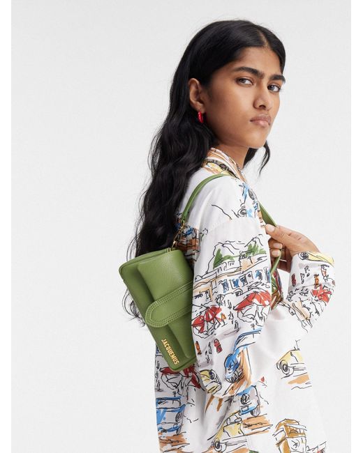 Jacquemus Green Mini Puffed Flap Bag