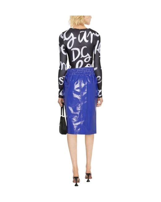 Tom Ford Blue Slit Skirt
