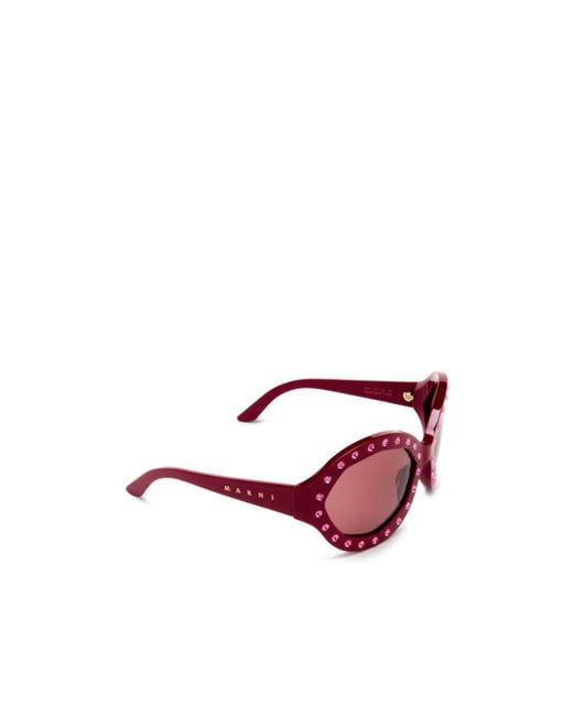 Marni Pink Logo Sunglasses