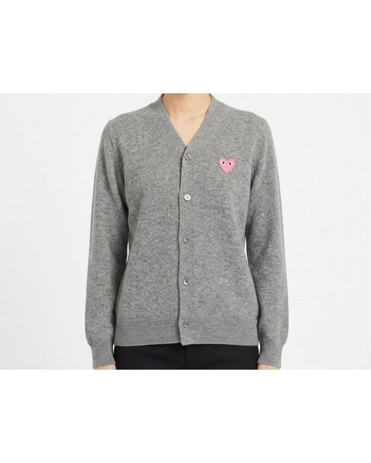 Comme des Garçons Gray Long-Sleeve Knit Top for men