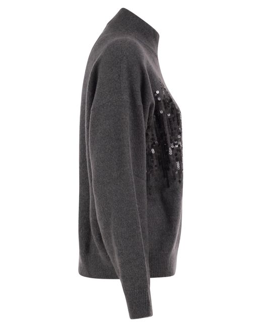 Peserico Black Long-Sleeve Casual Zip-Up Jacket