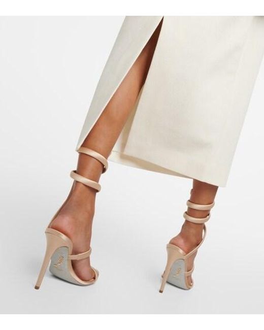 Emilia Wickstead White Bridal Blaine Caped Midi Dress