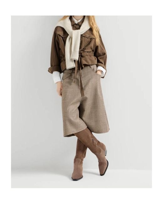 Brunello Cucinelli Brown Chunky Heel Boots
