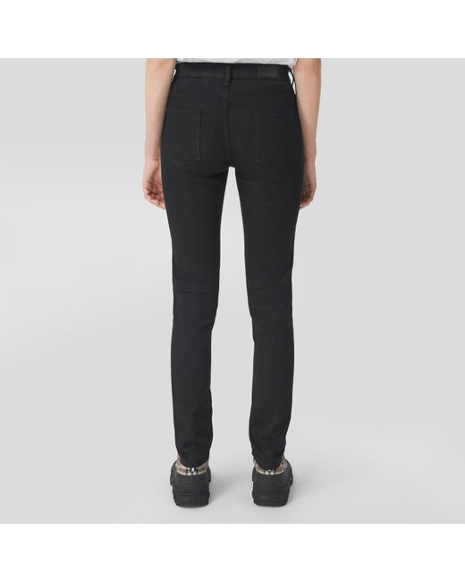 Burberry Black Mid-Rise Skinny Jeans
