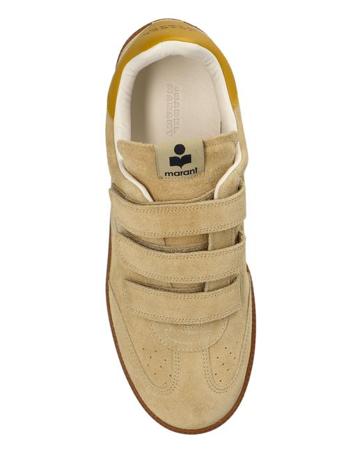 Isabel Marant Natural Round Toe Low Top Sneakers