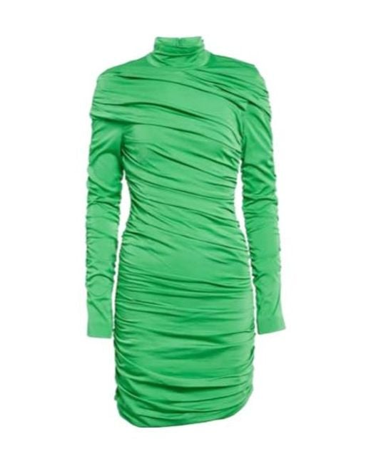 Stella McCartney Green Ruched Minidress
