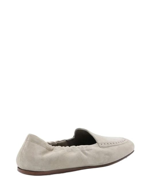 Church's White Round-Toe Elasticated Loafers