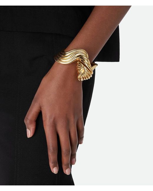 Bottega Veneta Metallic Slice Bracelet