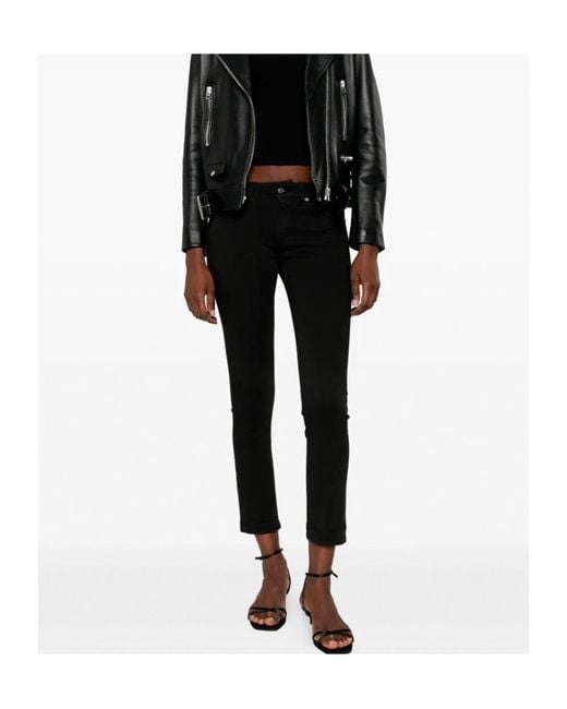 Dondup Black Cotton Denim