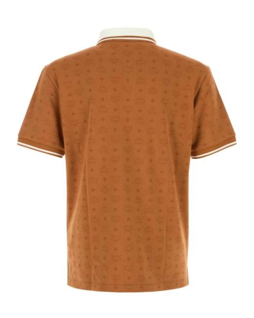 MCM Brown Short-Sleeved Polo Shirt for men