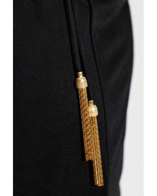 Balmain Black Long-Sleeved Dress