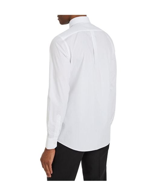 Dolce & Gabbana White Cottonpoplin Shirt for men