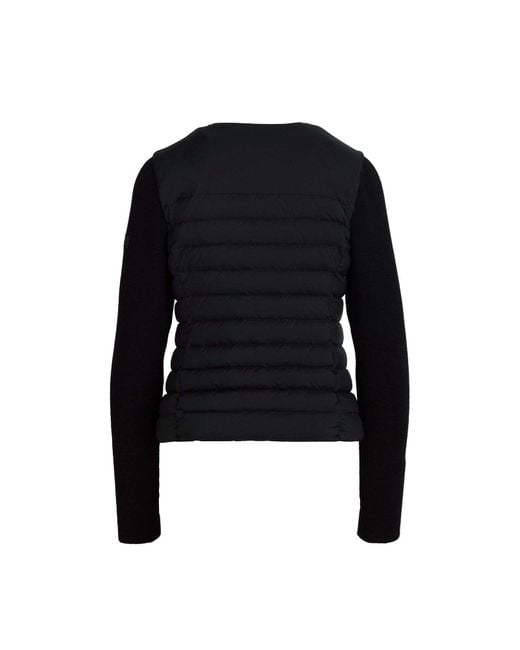 Tatras Blue Quilted Ribbed-Sleeves Puffer Jacket