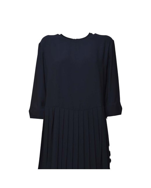 Aspesi Blue Round Neck Dress
