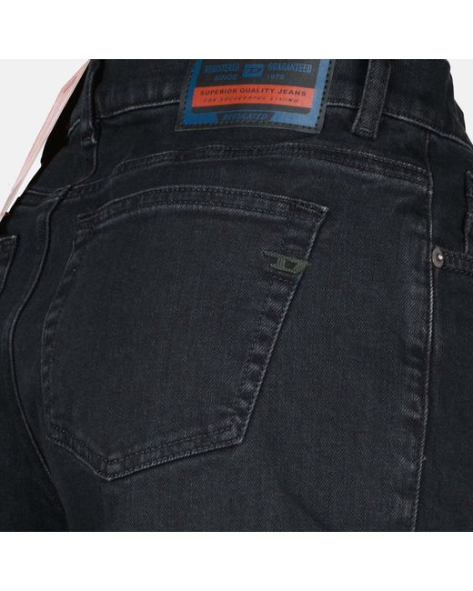 DIESEL Black Wide-Leg Jeans
