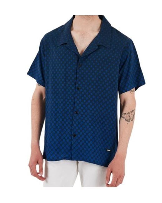 Boss Blue Button Shirt for men