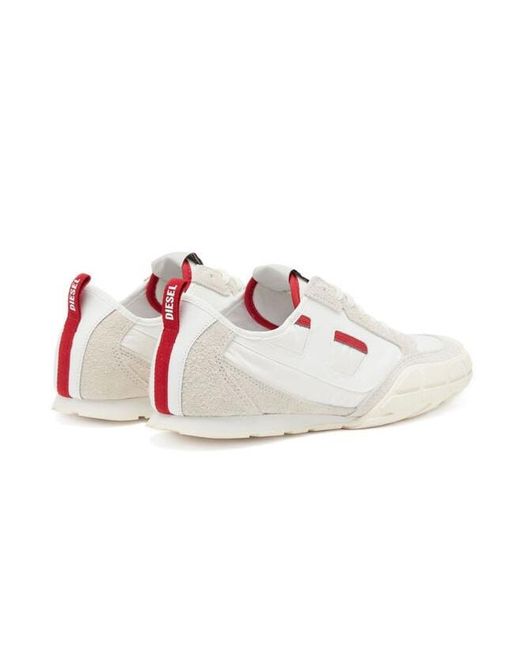 DIESEL White S-Pagodha Low-Top Sneakers for men