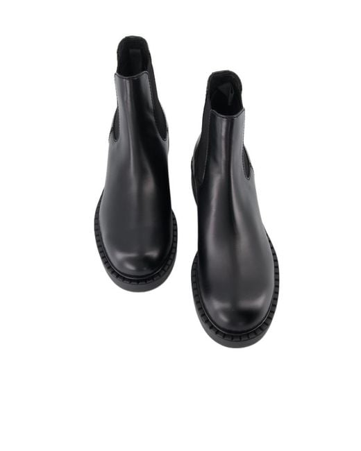 Prada Black Round Head Boots for men