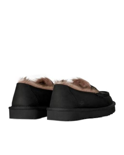Ugg Black Ellis Loafer Nubuck