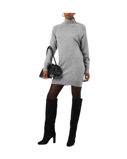 Balmain Gray Mini Dresses