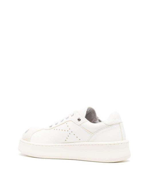 KENZO White Hoops Trainers for men