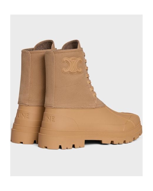 Céline Natural Riley Lace-Up Boot