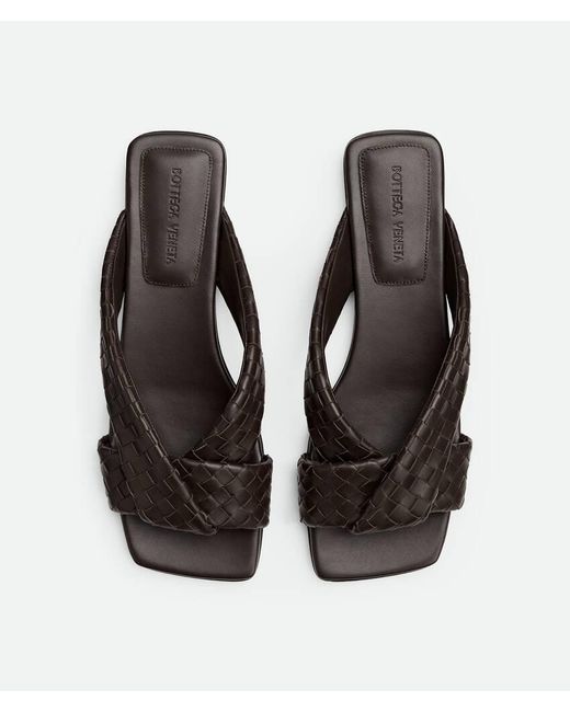 Bottega Veneta Brown 'Riva' Slides