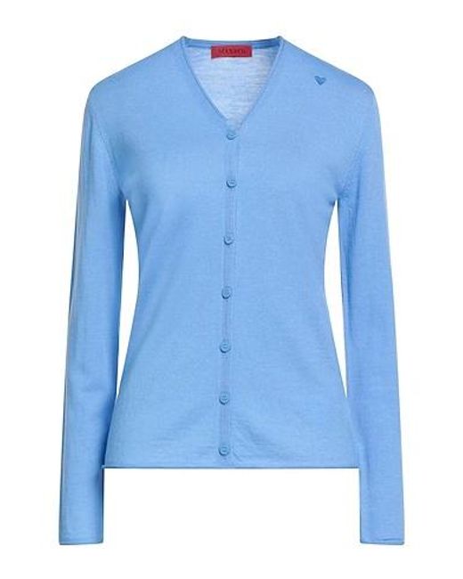 MAX&Co. Blue Lightweight Wool Knit Sweater