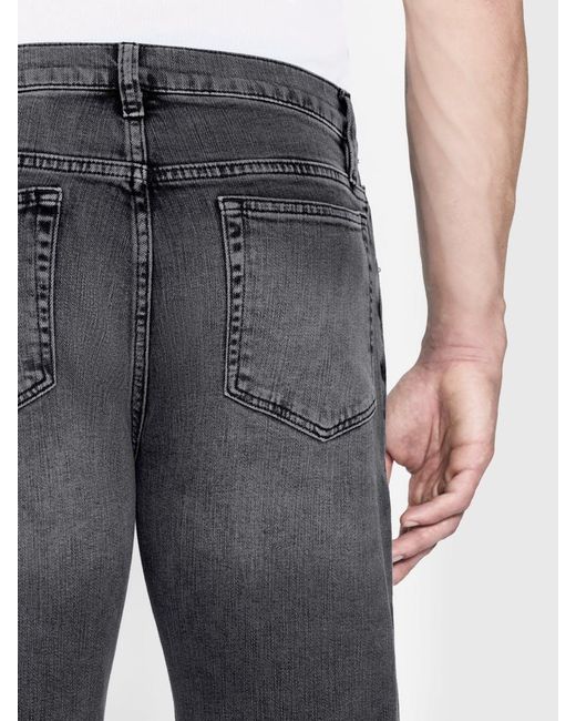 FRAME Blue Mid-Waist Straight Pants