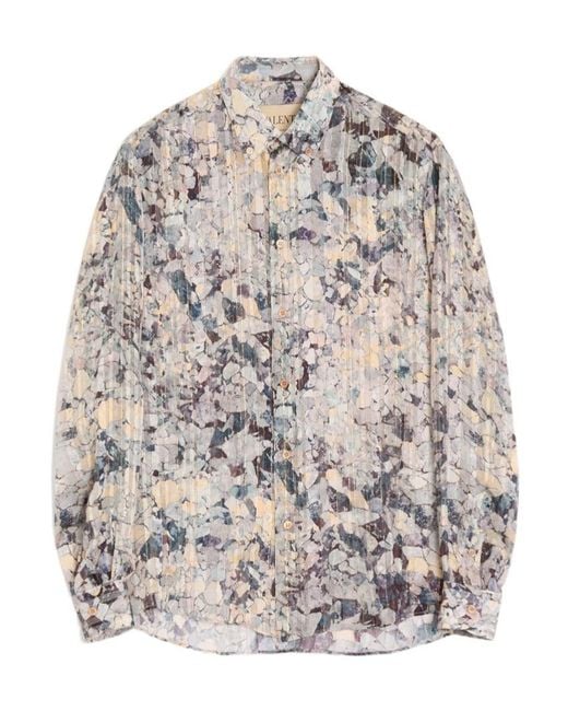 Valentino Gray Long-Sleeved Shirt for men