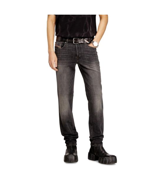 DIESEL Gray 2023-D-Finitive Straight Leg Jeans for men