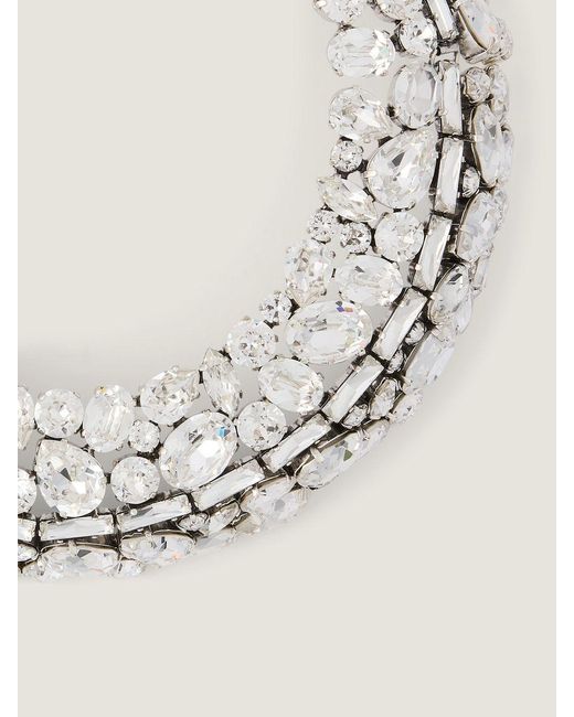 Givenchy Metallic Bold Crystals Torque Necklace