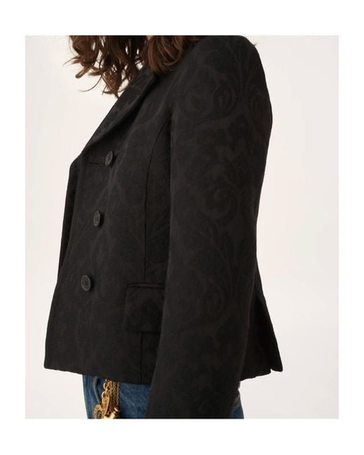 Chloé Black Double-Breasted Fitted Jacket